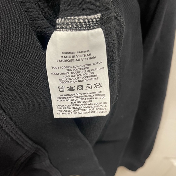 Nike Black Hoodie with Neon Green and Silver Accents - Picture 6 of 7